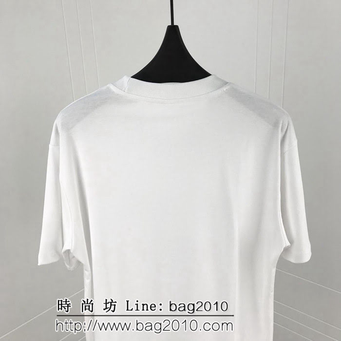 LV路易威登 19春季新款 最新倒影印花系列圖案 純棉短袖 男女同款 ydi1806